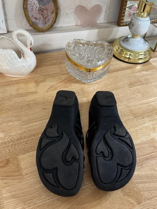 Skechers Something Else Black Crisscross Slip-On Mary Jane Mules Size 8 Grunge - Picture 7 of 14